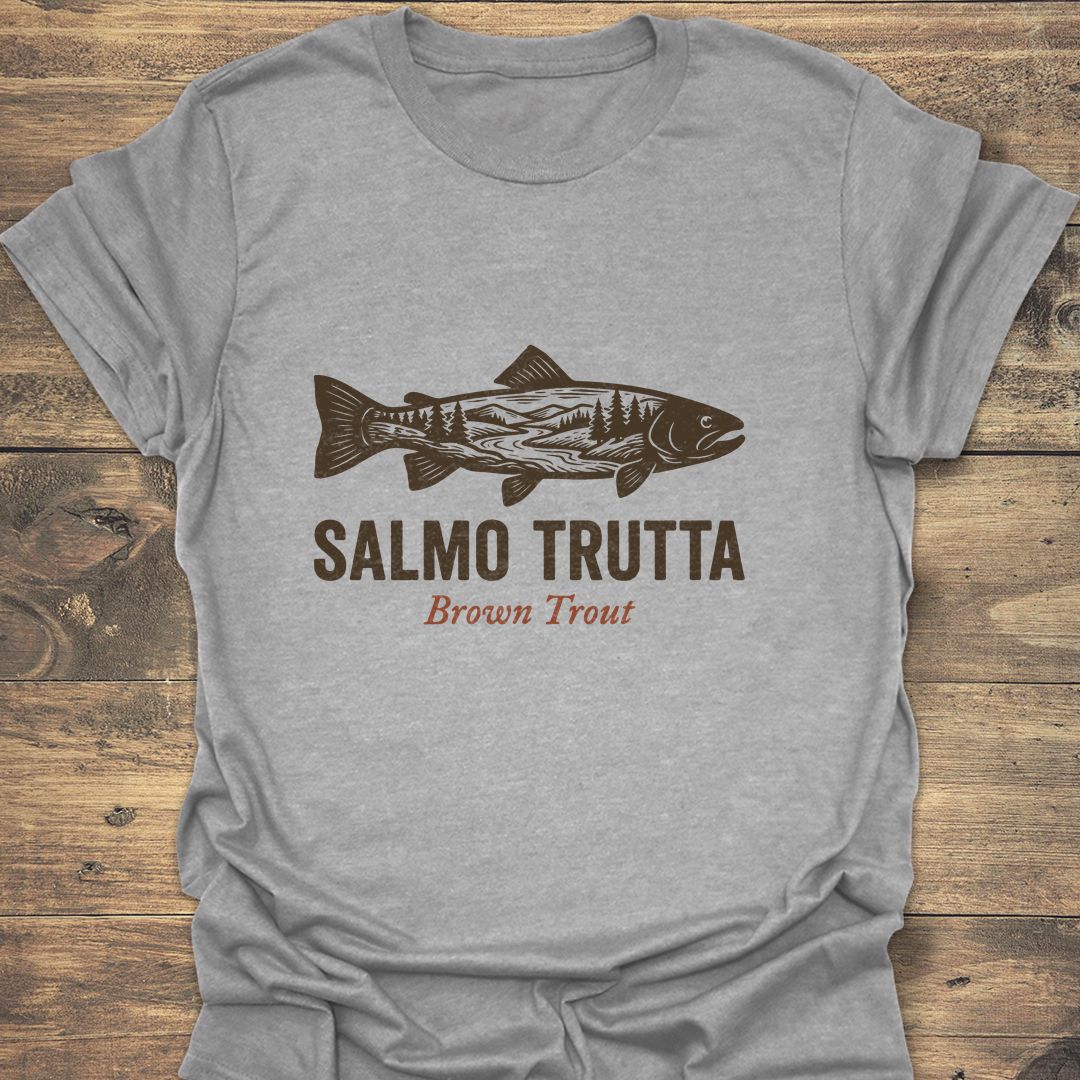 Salmo Trutta Brown Trout - Sport Grey t-shirt