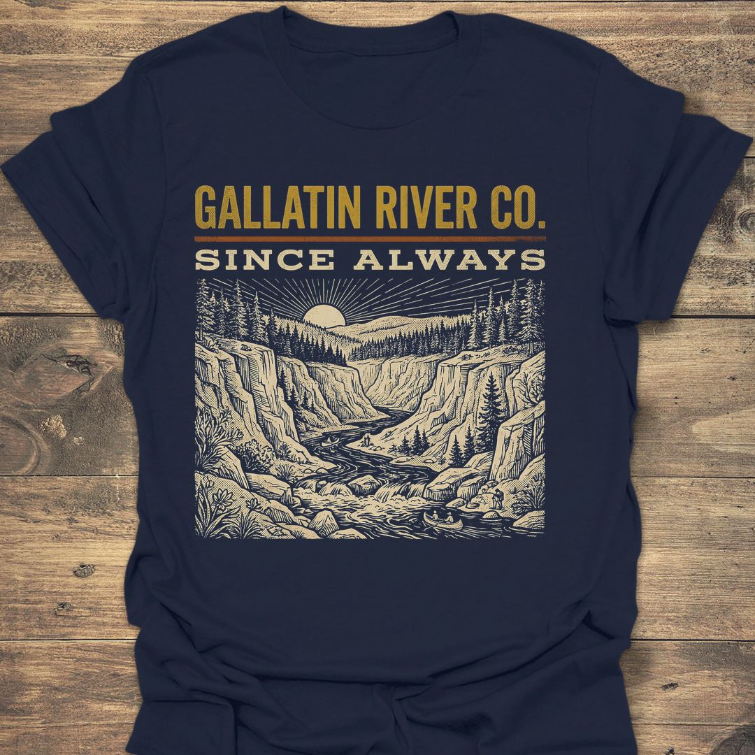 Gallatin River Co Since Always - Navy t-shirt