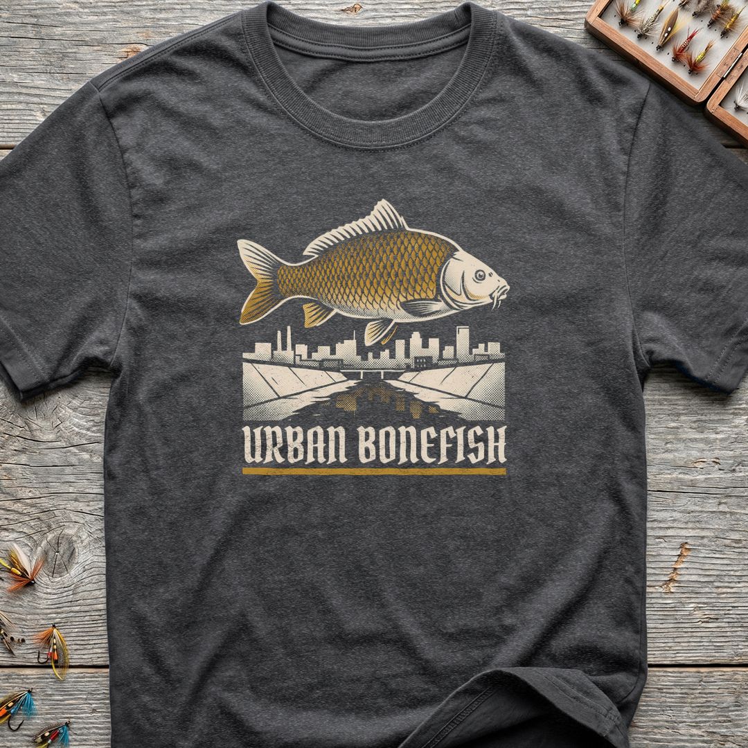 Urban Bonefish Carp - Dark Heather t-shirt