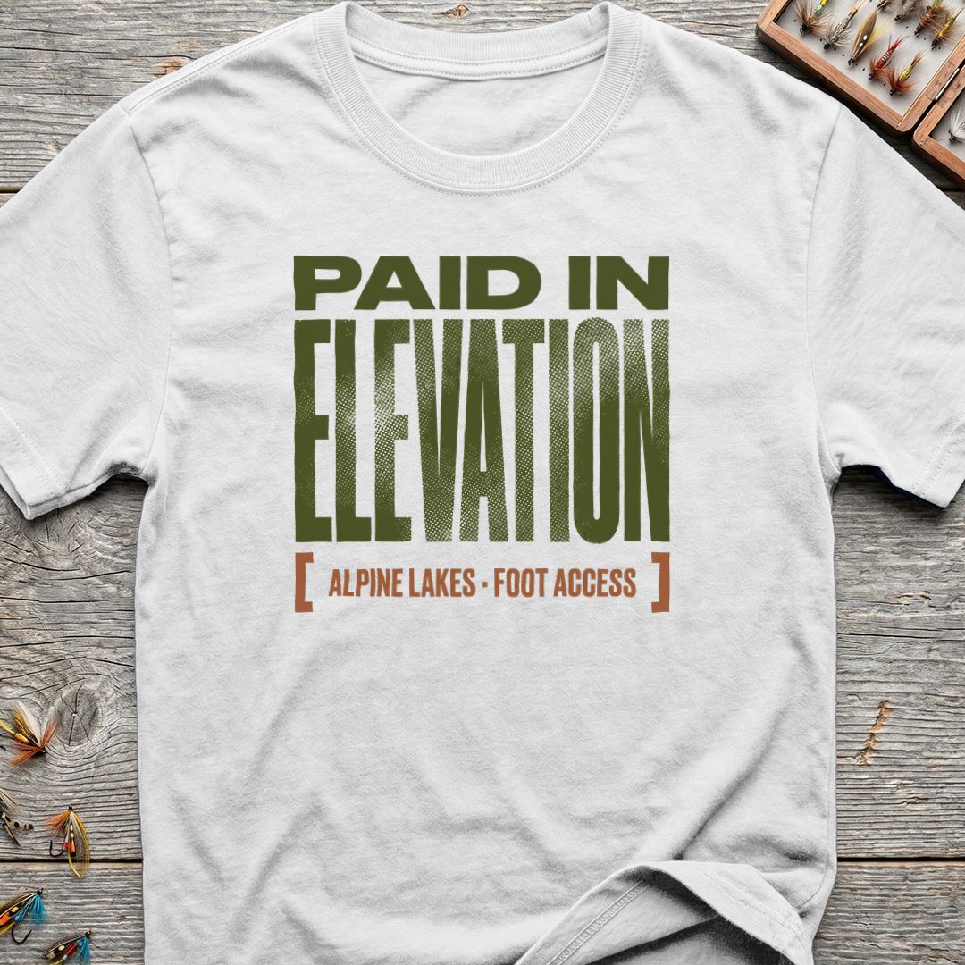 Paid In Elevation Alpine Lakes - White t-shirt