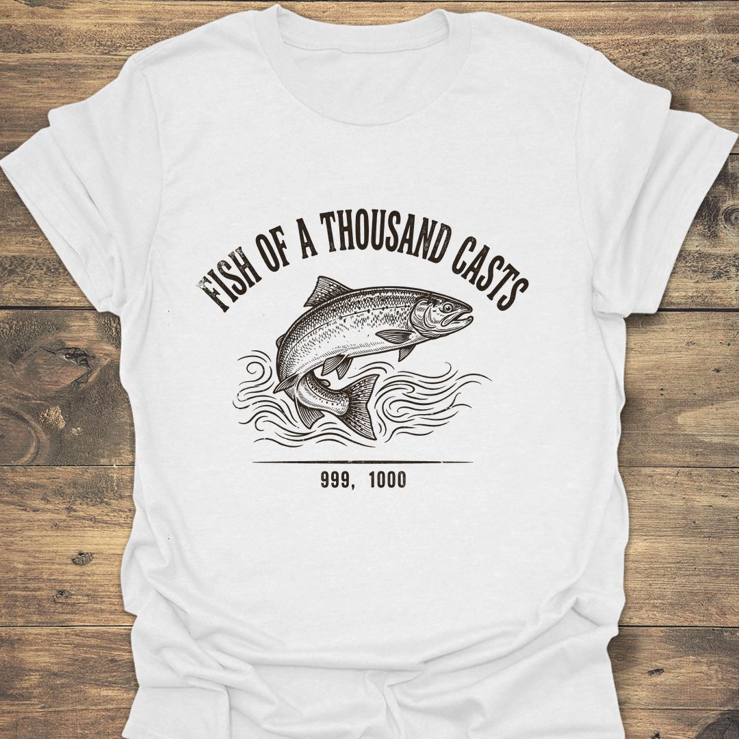 Fish Of A Thousand Casts - White t-shirt