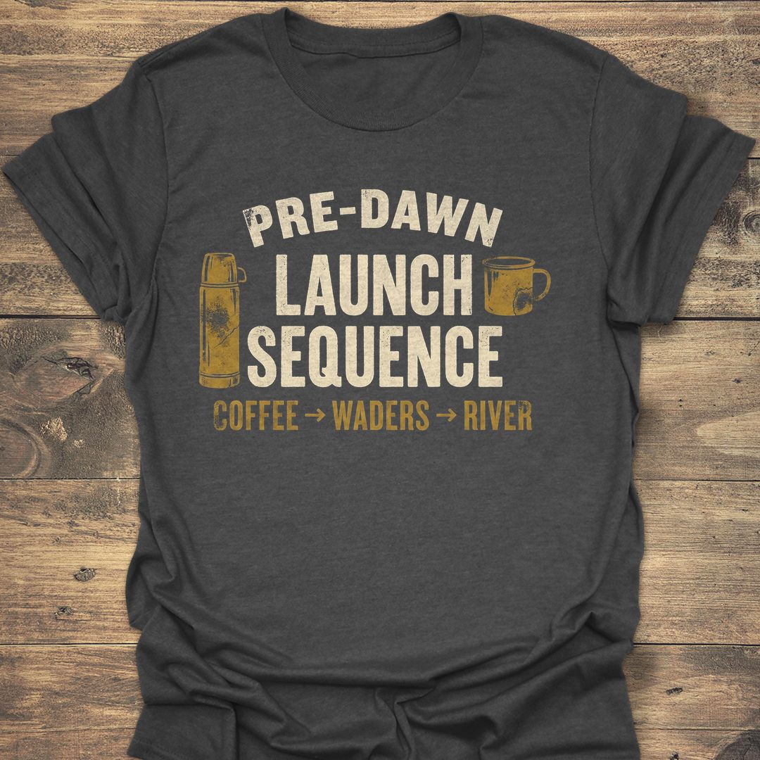 Pre-Dawn Launch Sequence - Dark Heather t-shirt