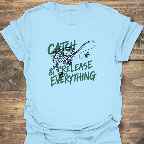 Catch & Release Everything - Light Blue t-shirt