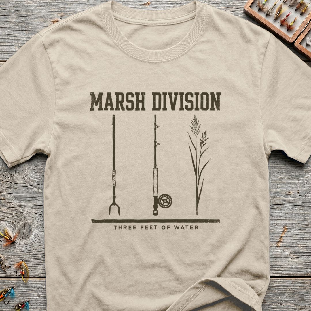 Marsh Division Three Feet - Natural t-shirt
