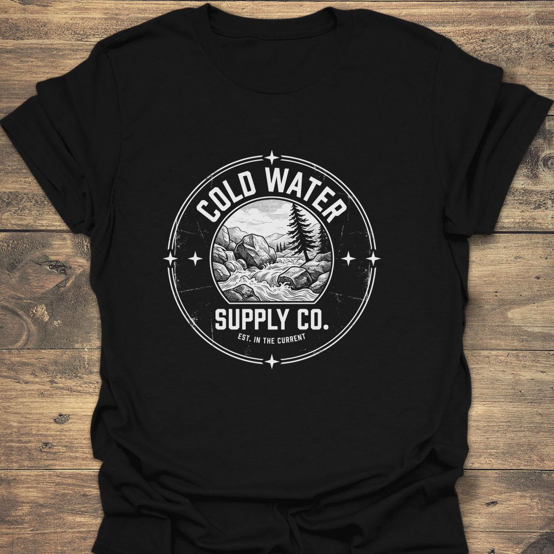 Cold Water Supply Co - Black t-shirt