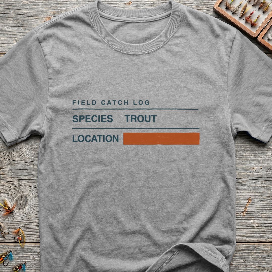Field Catch Log Trout - Sport Grey t-shirt