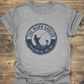 The Worn Angler Badge - Sport Grey t-shirt