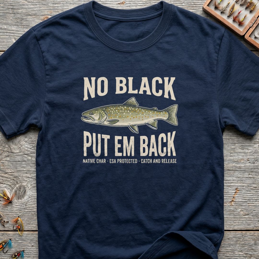 No Black Put Em Back - Navy t-shirt