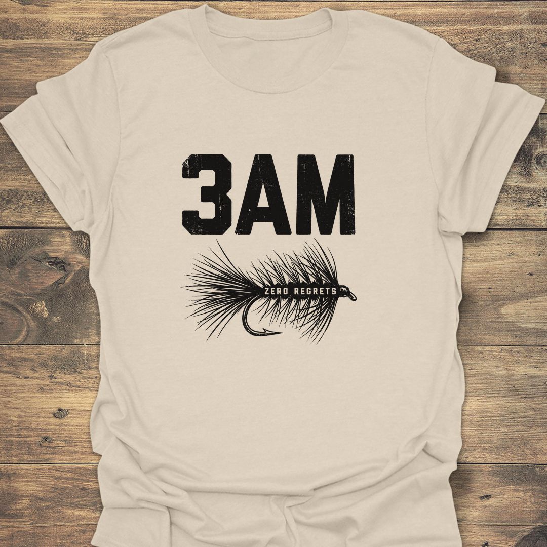 3AM Zero Regrets Dry Fly - Natural t-shirt