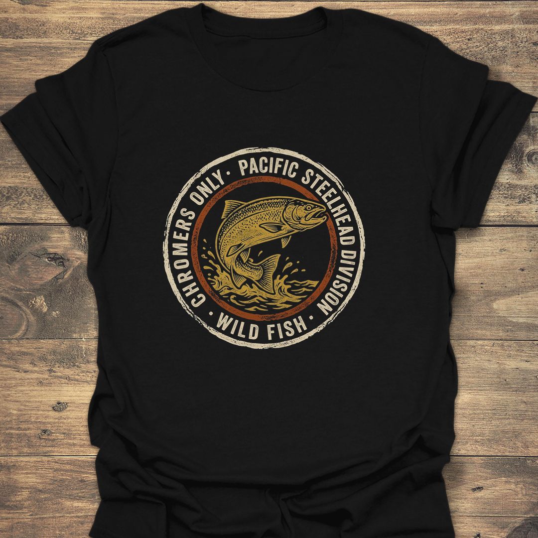 Pacific Steelhead Chromers Division - Black t-shirt