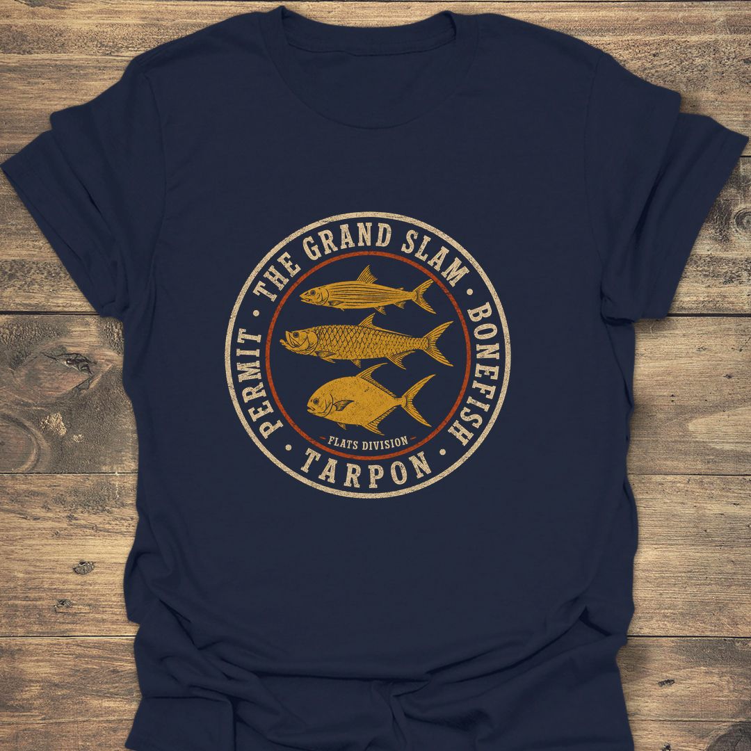 The Grand Slam Flats Division - Navy t-shirt