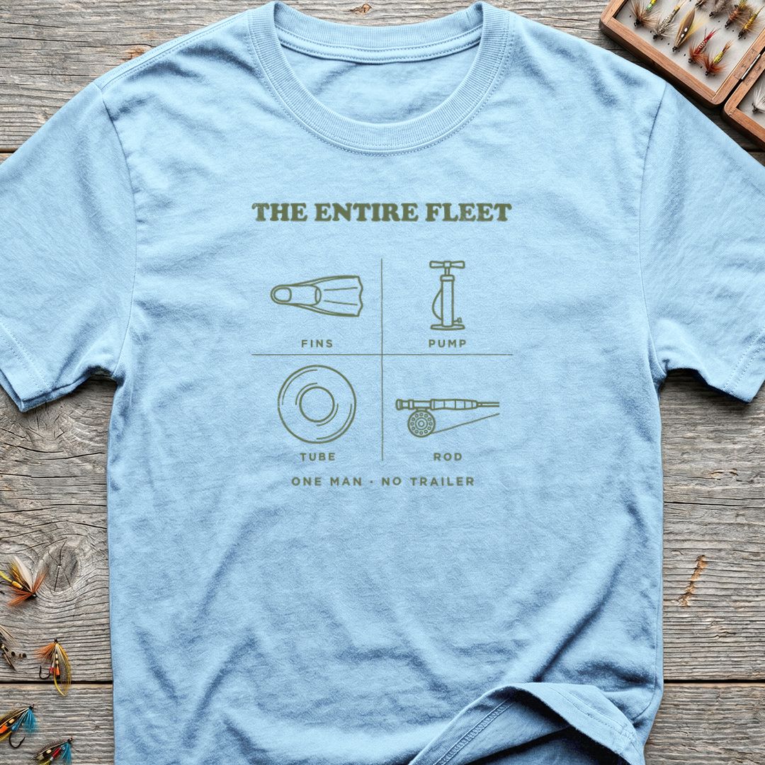 The Entire Fleet - Light Blue t-shirt