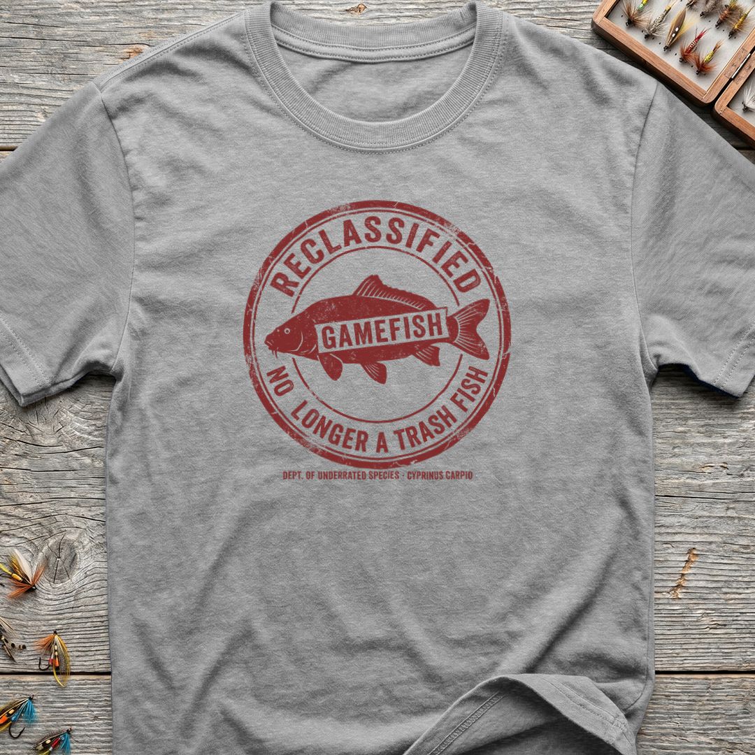 Carp Reclassified Gamefish - Sport Grey t-shirt