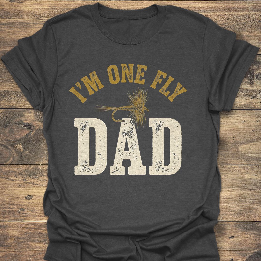 I'm One Fly Dad - Dark Heather t-shirt