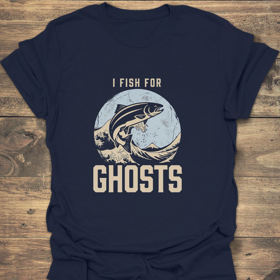I Fish For Ghosts - Navy t-shirt