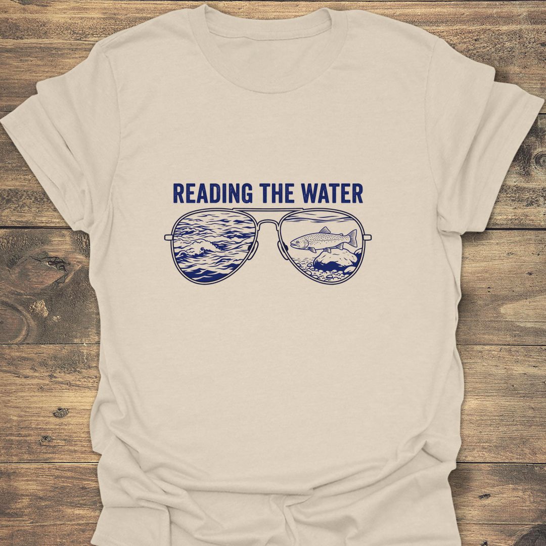 Reading The Water - Natural t-shirt