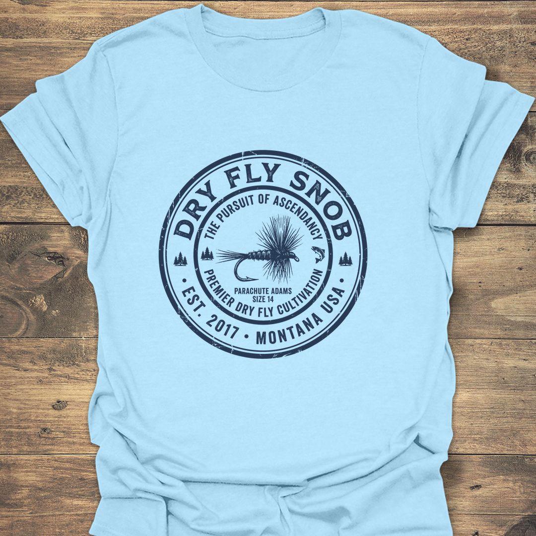 Dry Fly Snob Parachute Adams - Light Blue t-shirt