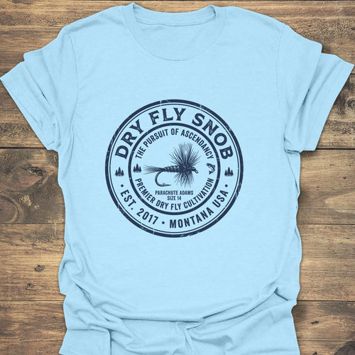 Dry Fly Snob Parachute Adams - Light Blue t-shirt