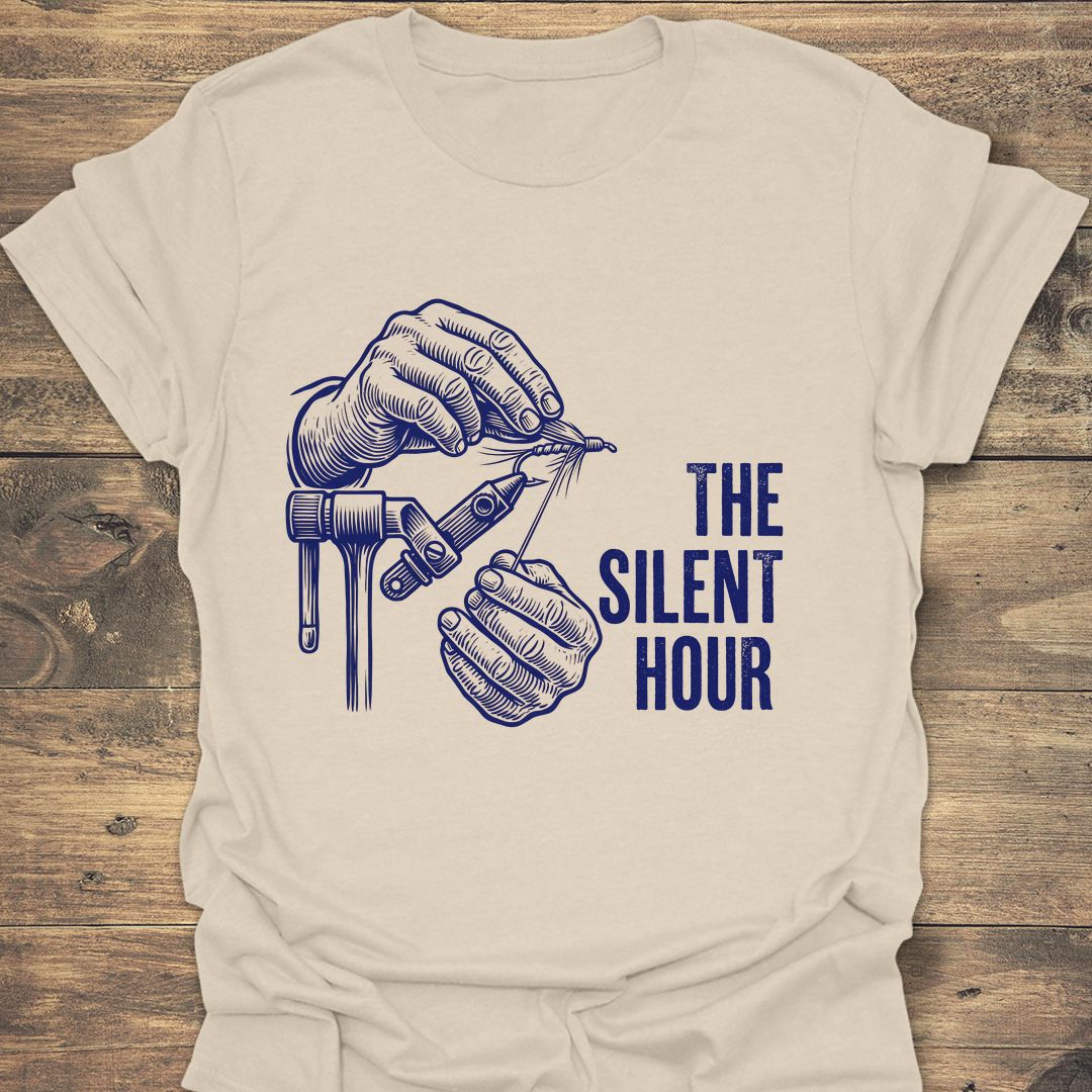 The Silent Hour Fly Tying - Natural t-shirt