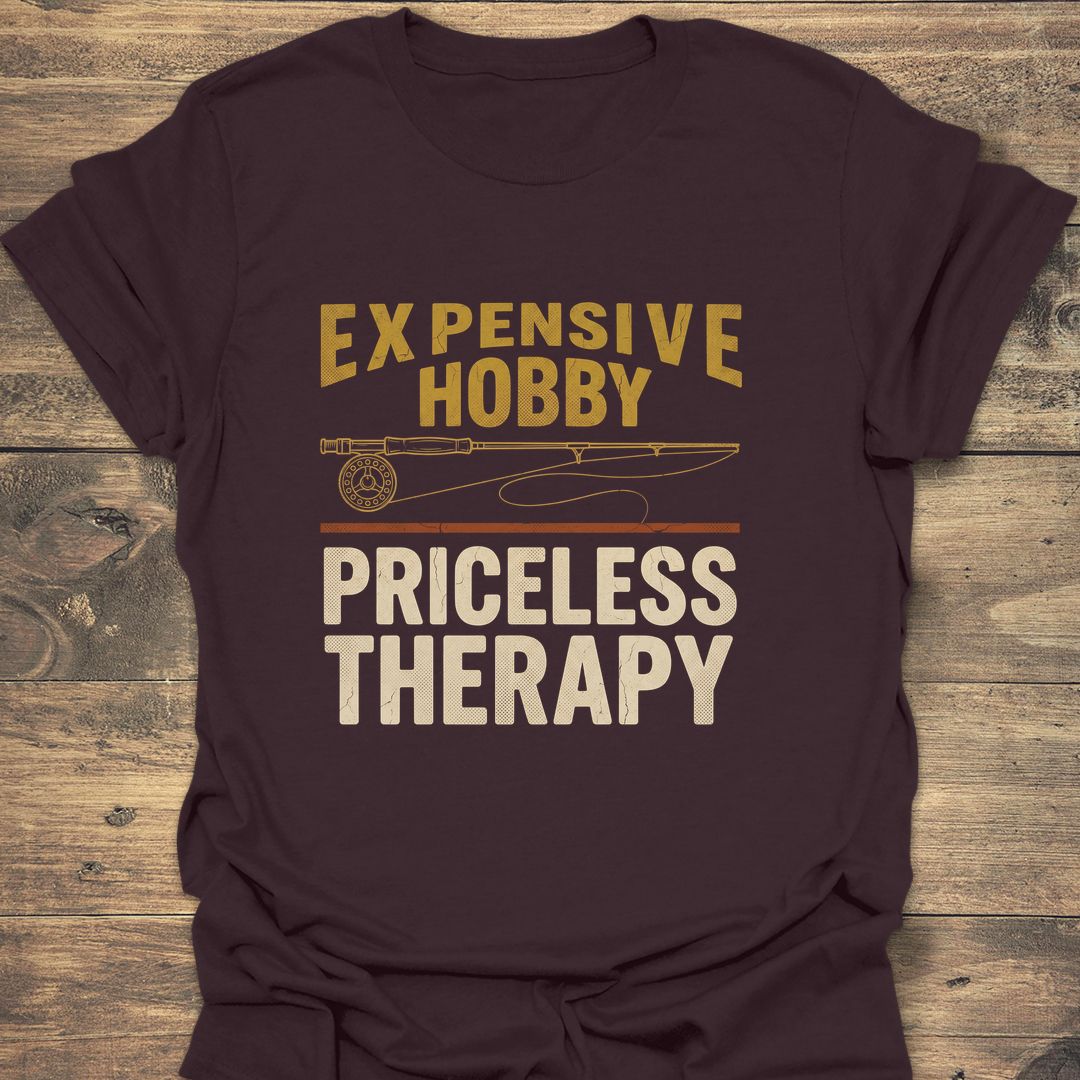 Expensive Hobby Priceless Therapy - Dark Chocolate t-shirt