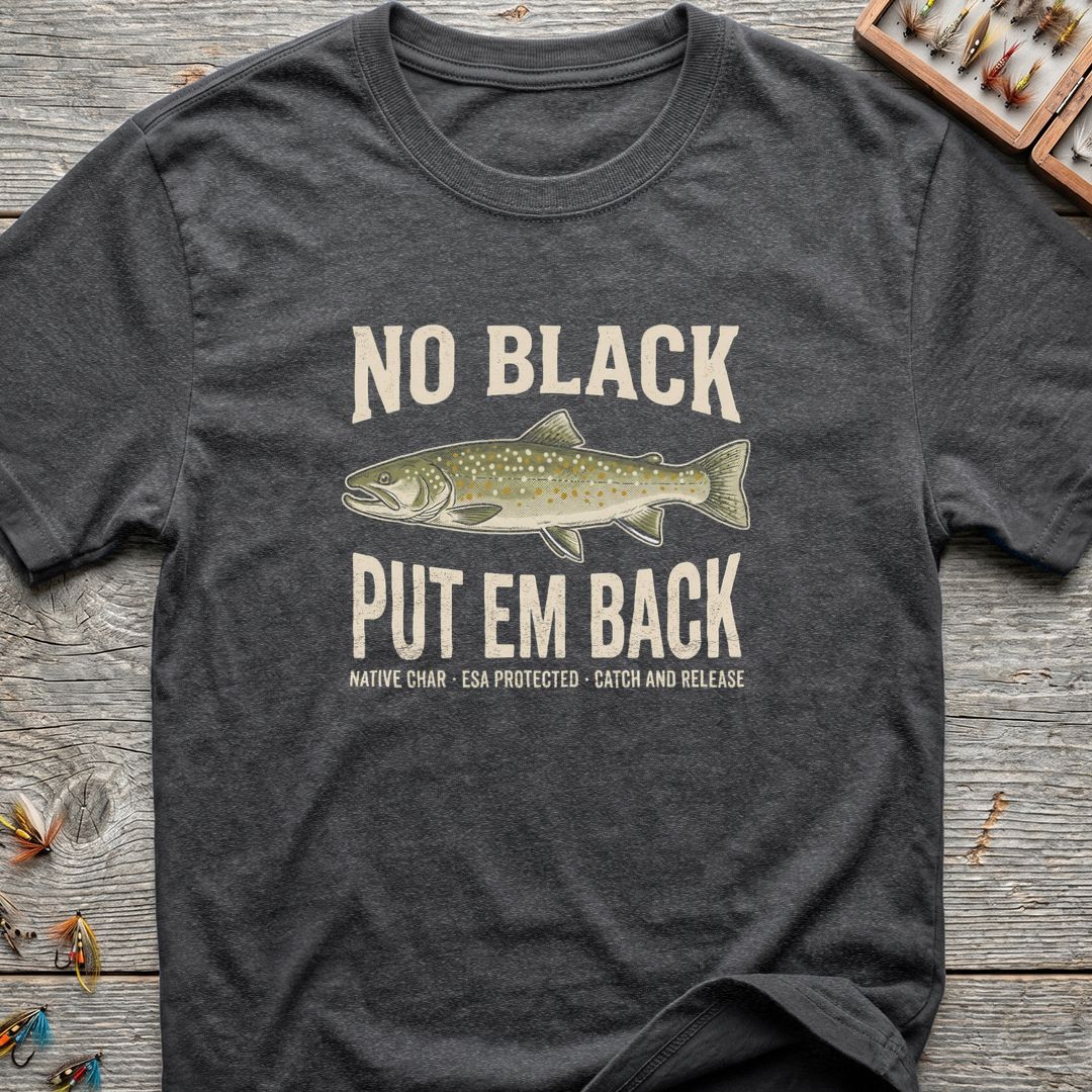 No Black Put Em Back - Dark Heather t-shirt