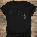 Wading Angler Loop Cast - Black t-shirt
