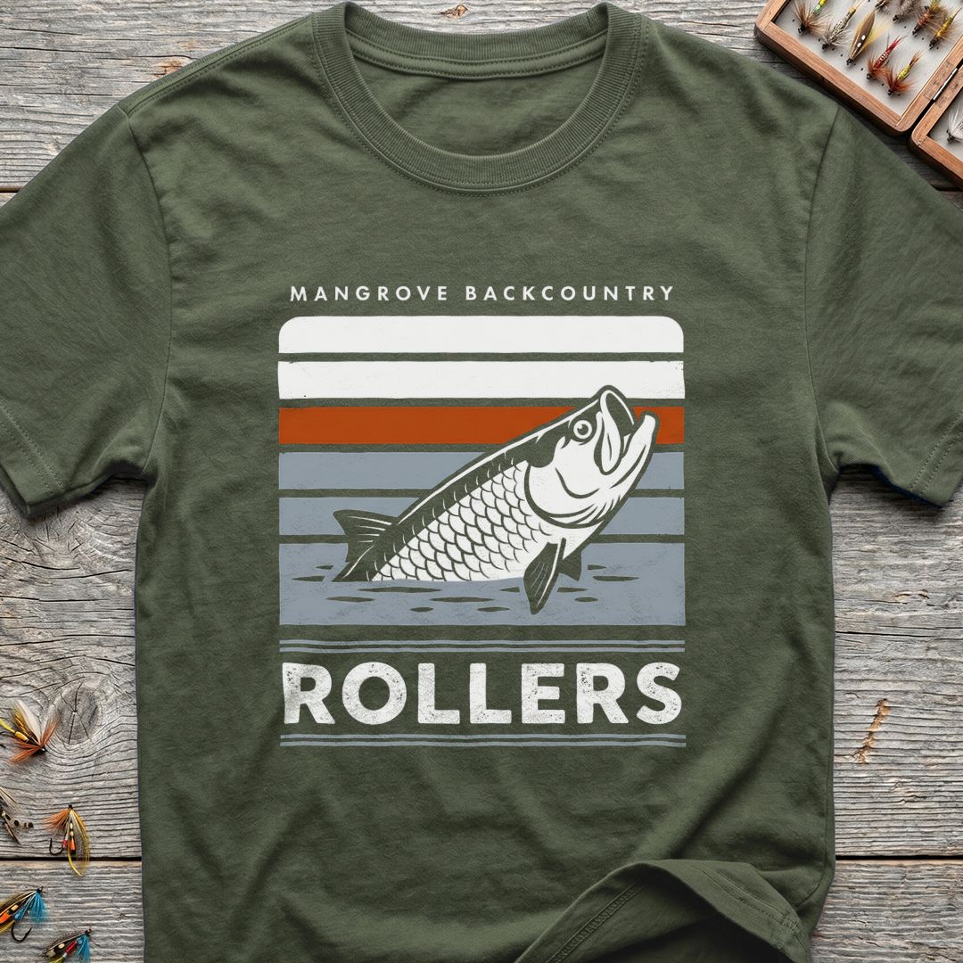 Mangrove Backcountry Rollers - Military Green t-shirt