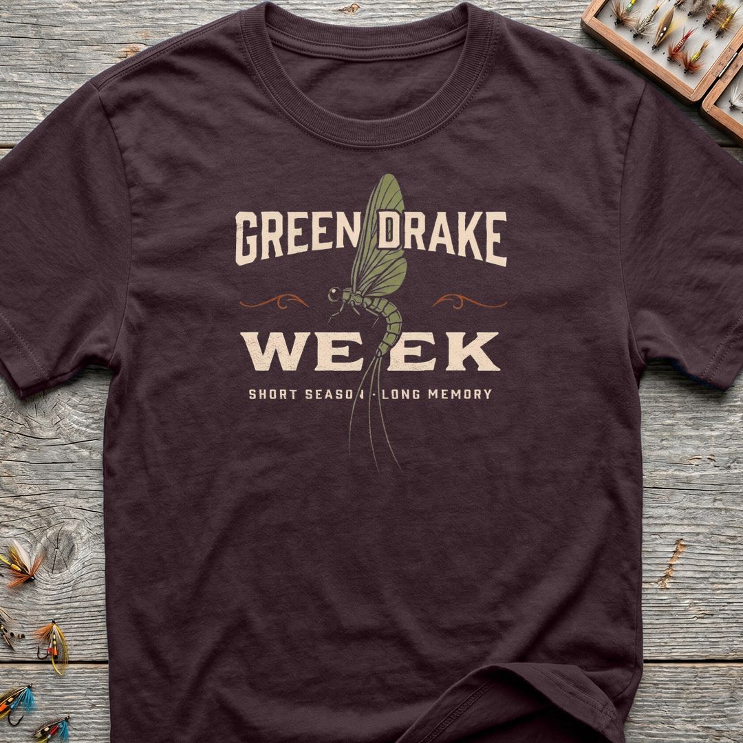 Green Drake Week - Dark Chocolate t-shirt