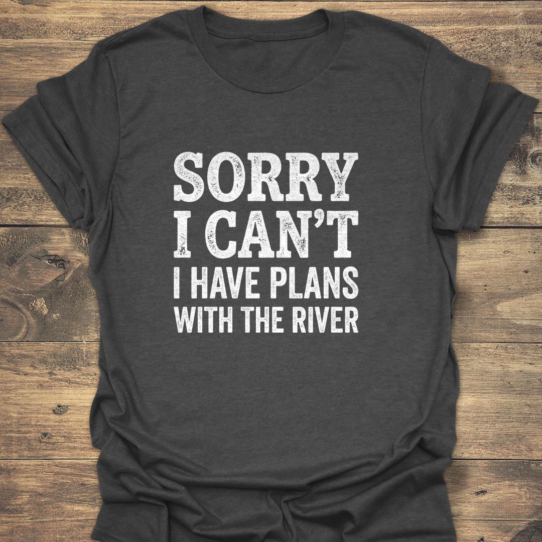 Plans With The River - Dark Heather t-shirt