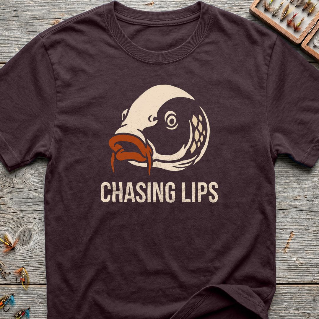 Chasing Lips Carp - Dark Chocolate t-shirt