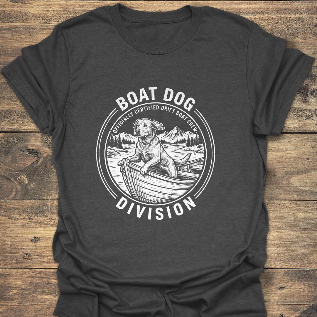 Boat Dog Division - Dark Heather t-shirt