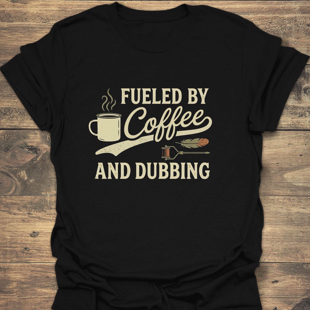Fueled by Coffee and Dubbing - Black t-shirt