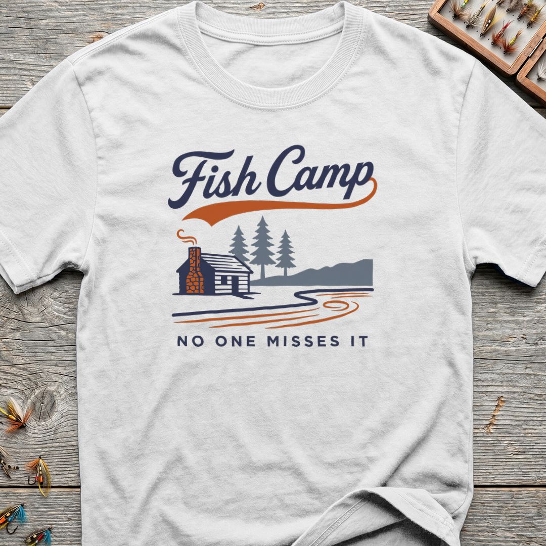 Fish Camp No One Misses - White t-shirt