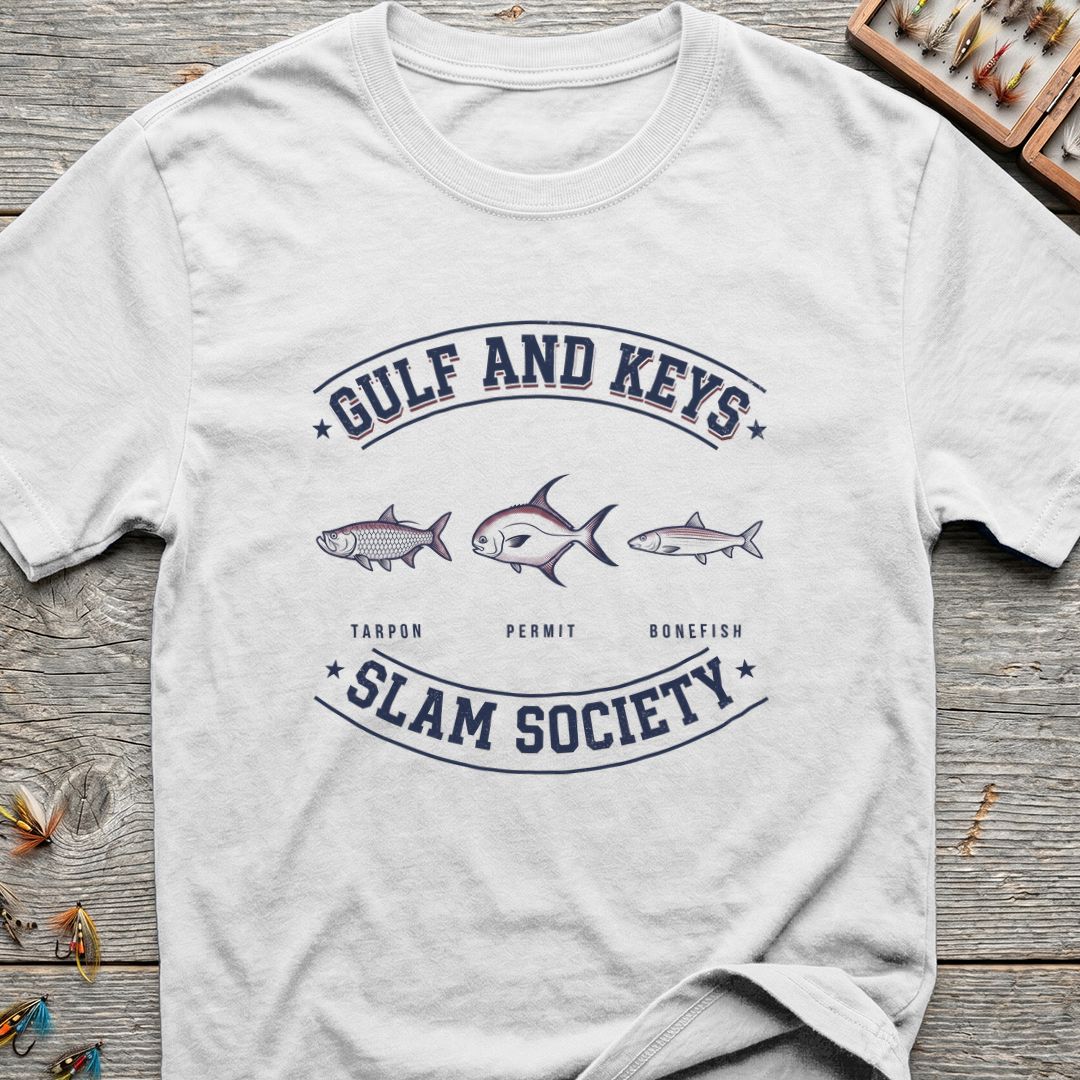 Gulf and Keys Slam Society - White t-shirt