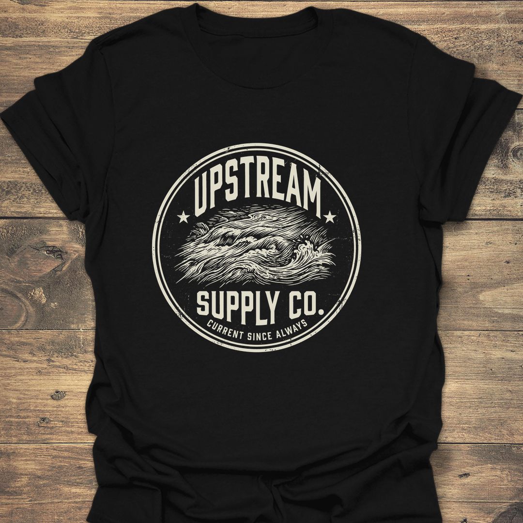 Upstream Supply Co - Black t-shirt