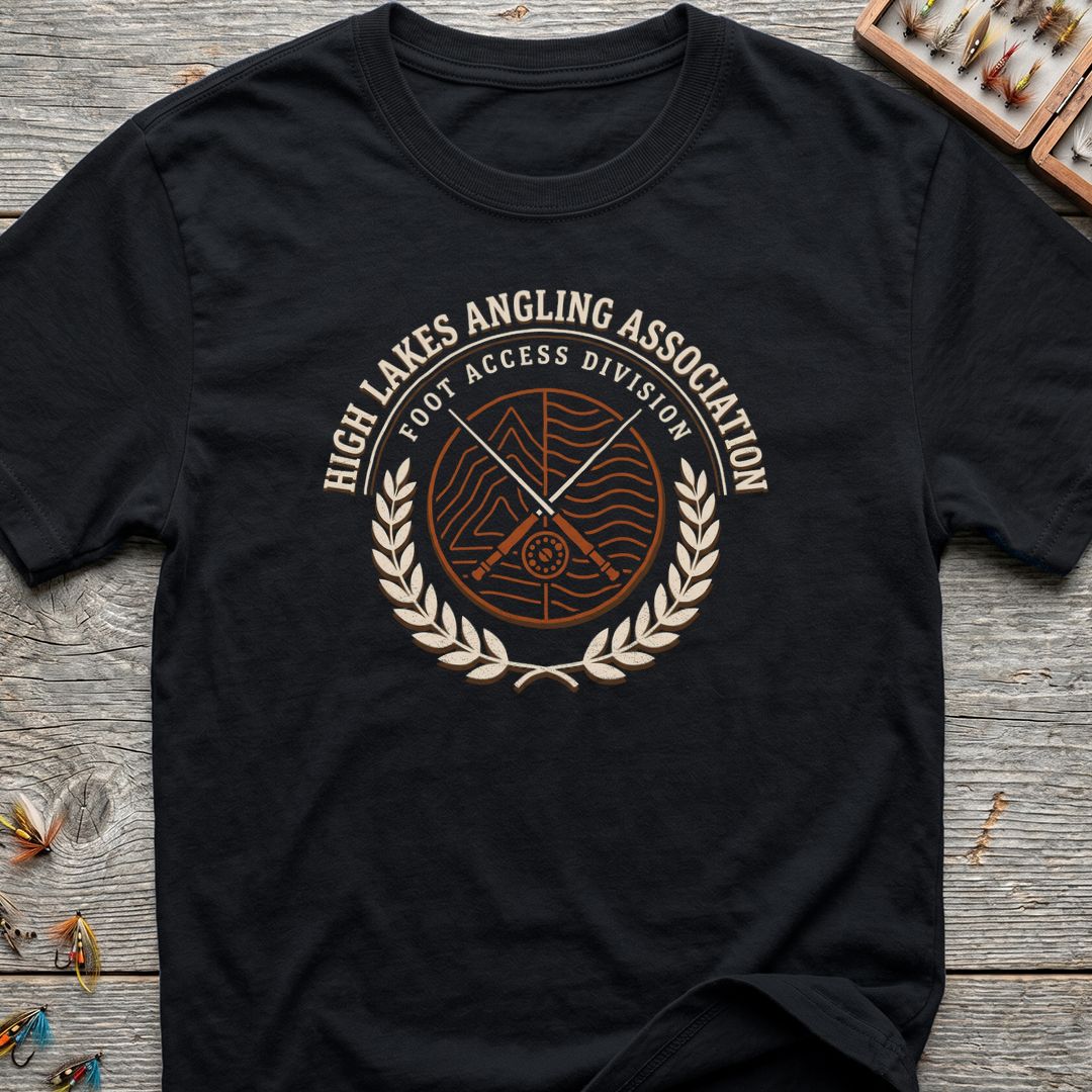 High Lakes Angling Association - Black t-shirt