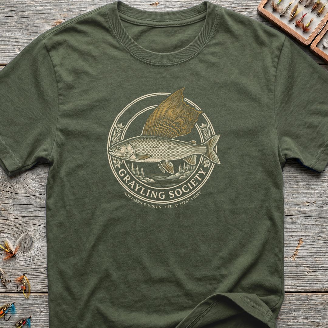 Grayling Society Northern Division - Military Green t-shirt