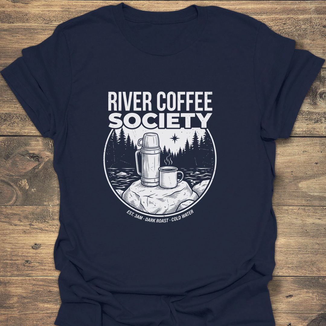 River Coffee Society - Navy t-shirt
