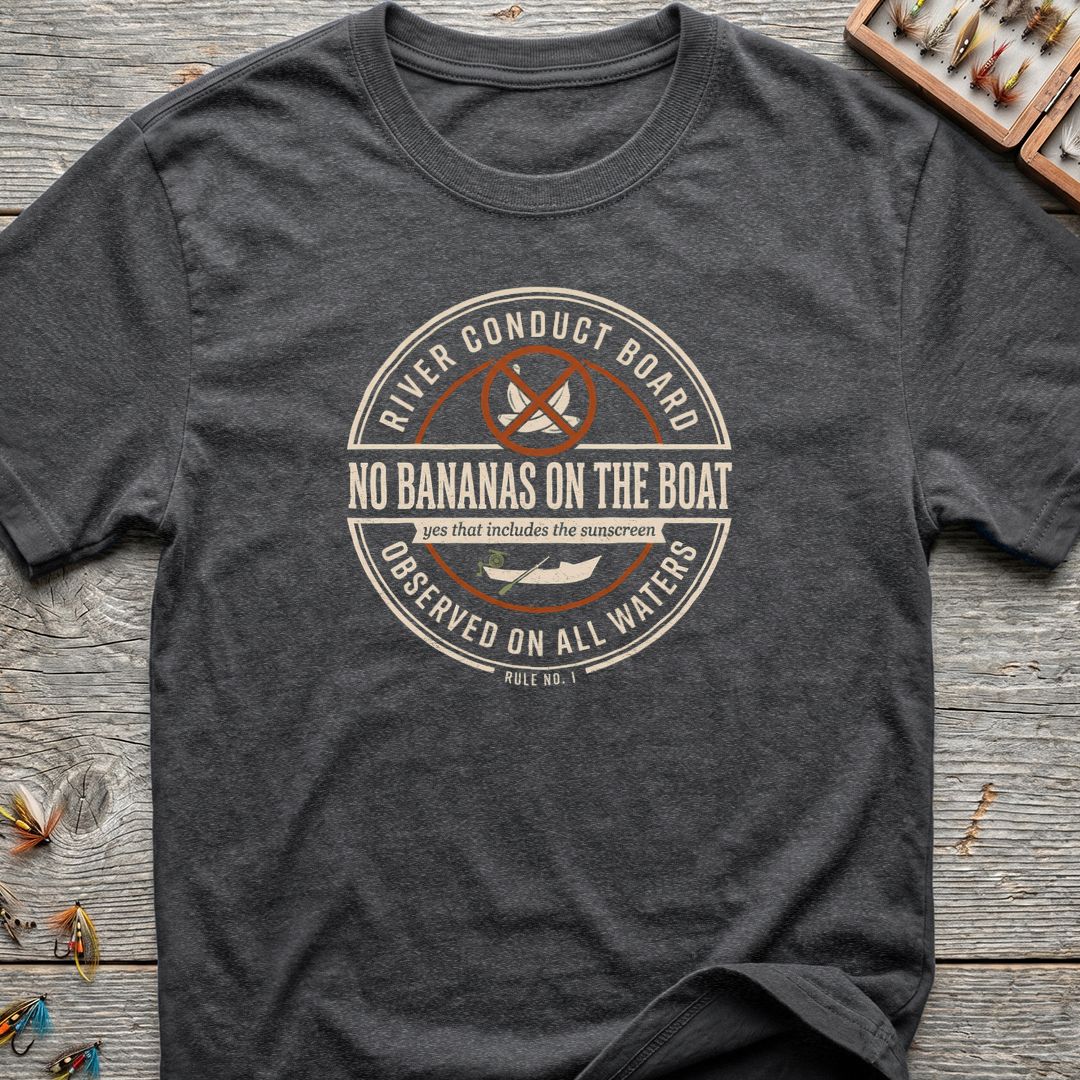 No Bananas On The Boat - Dark Heather t-shirt