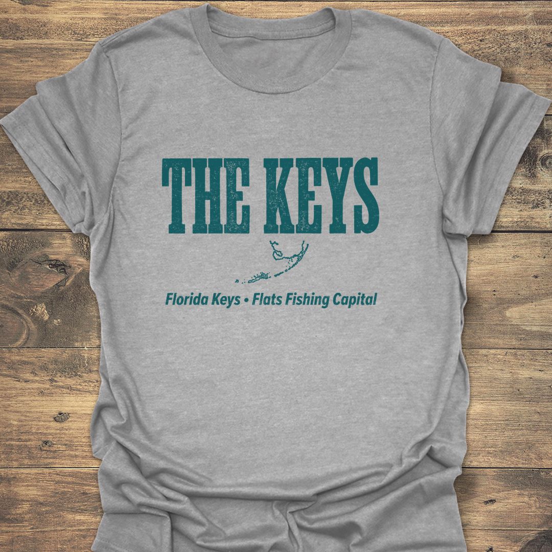 The Keys Flats Fishing - Sport Grey t-shirt