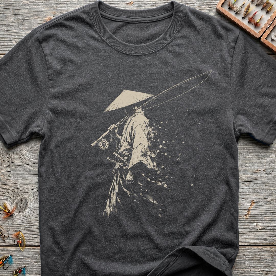 Samurai Fly Fishing - Dark Heather t-shirt