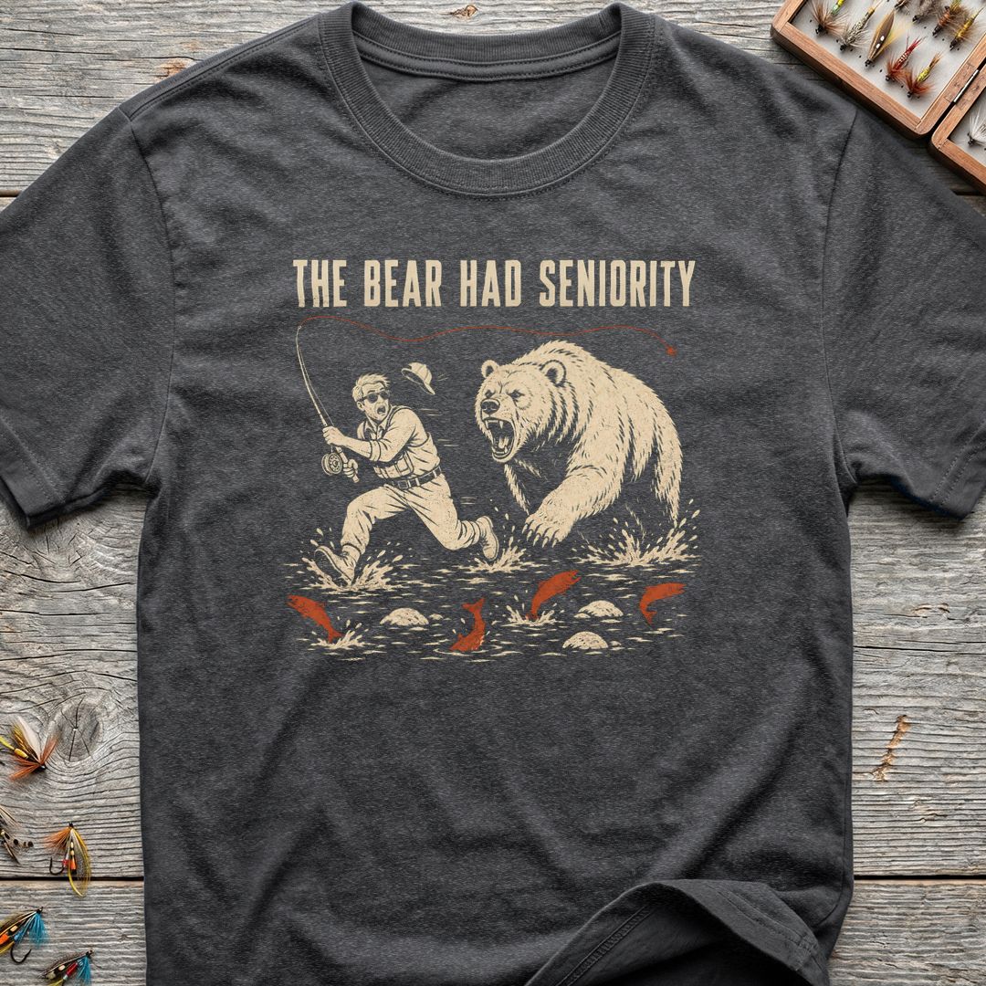 The Bear Had Seniority - Dark Heather t-shirt