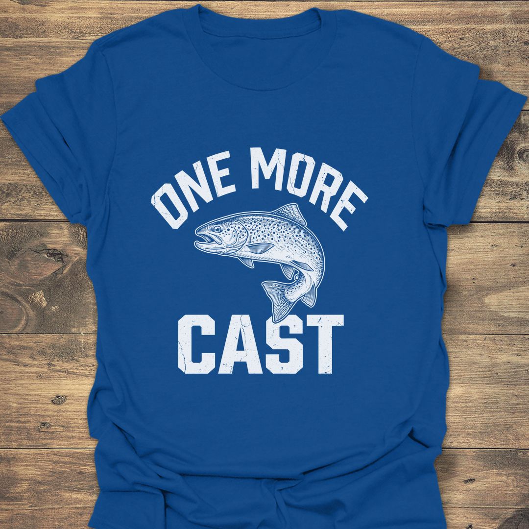 One More Cast Trout - Royal t-shirt