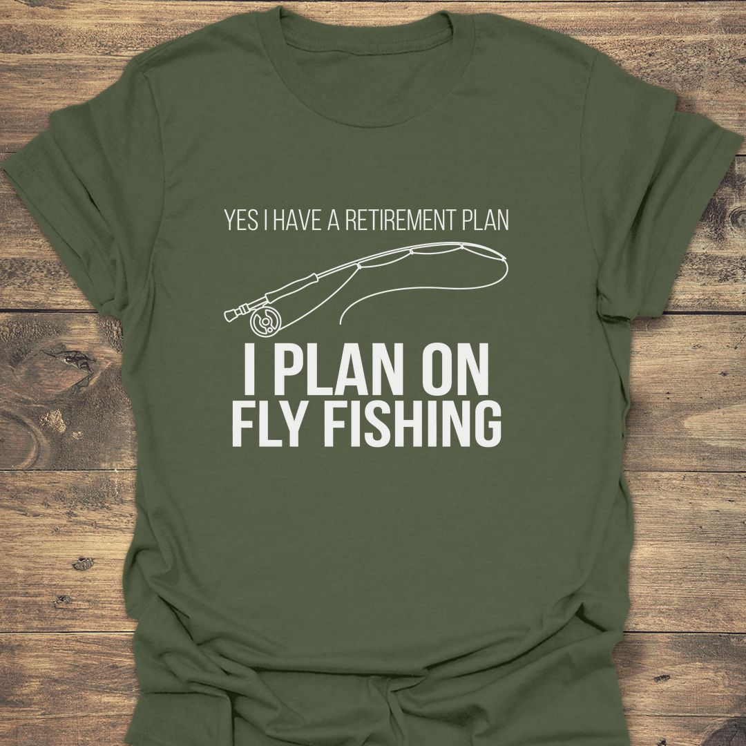 My Retirement Plan Is Fly - Military Green t-shirt