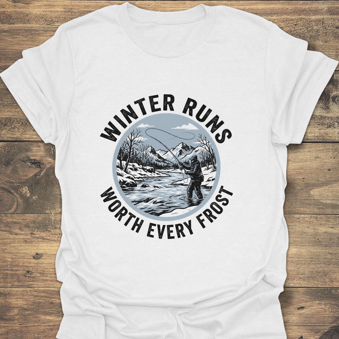 Winter Runs Worth Every Frost - White t-shirt