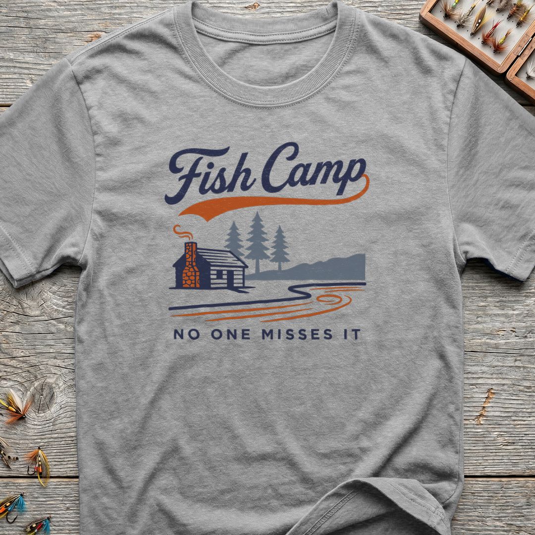 Fish Camp No One Misses - Sport Grey t-shirt