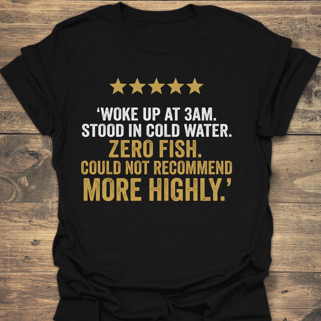 Zero Fish Five Stars - Black t-shirt