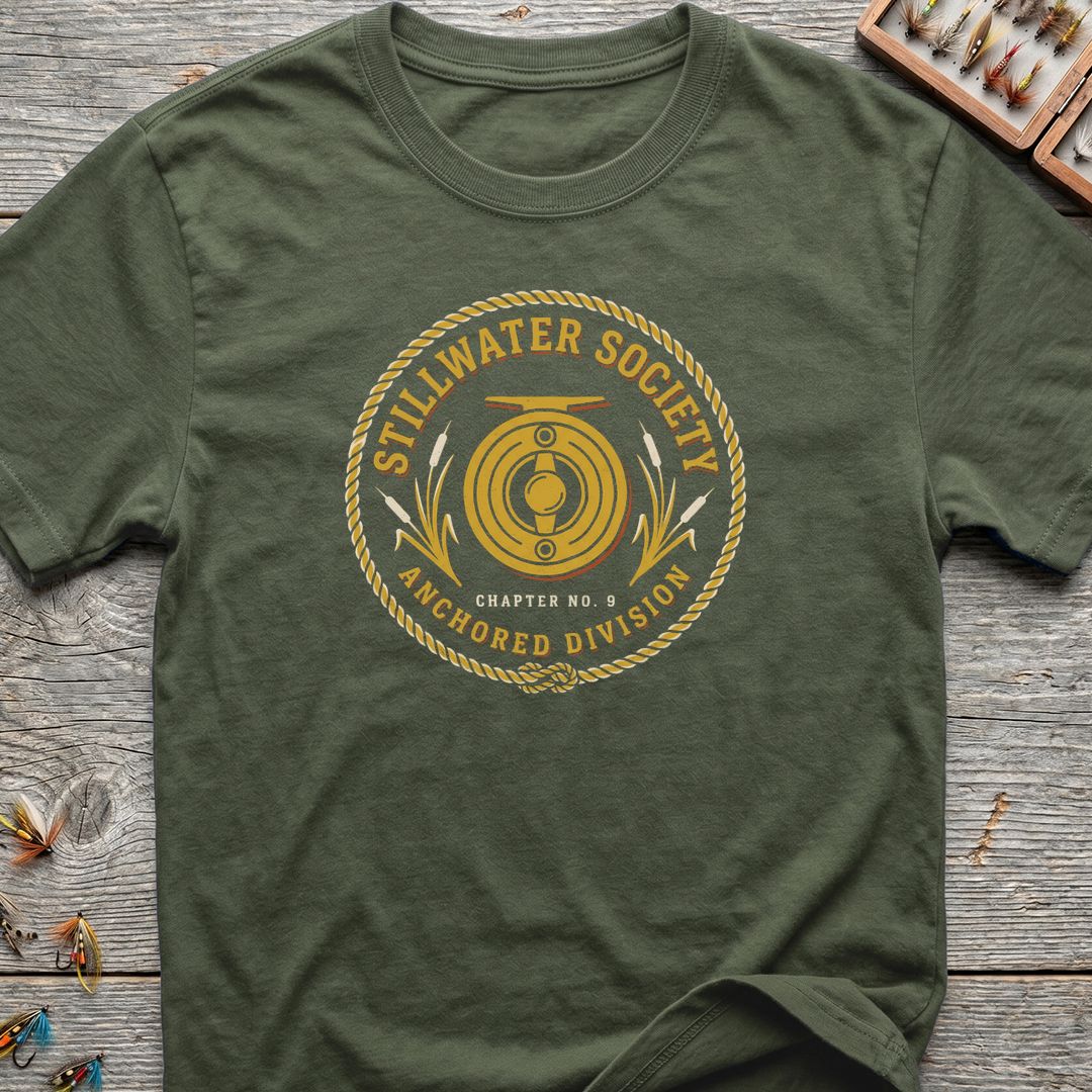 Stillwater Society Anchored Division - Military Green t-shirt