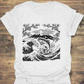 Leaping Trout Great Wave - White t-shirt