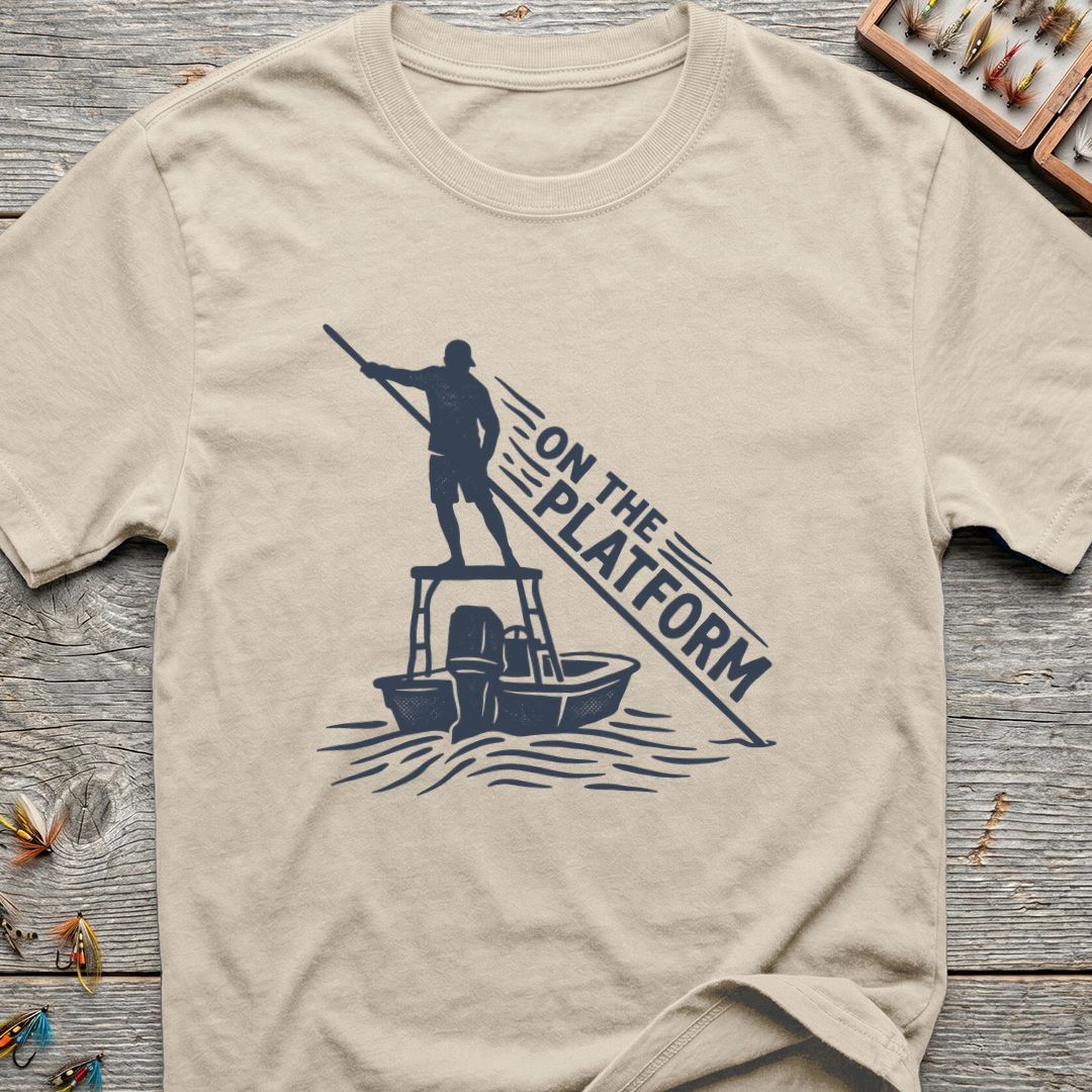 On The Platform Poling - Natural t-shirt